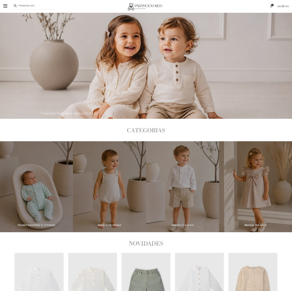 Paramount Kids — loja online